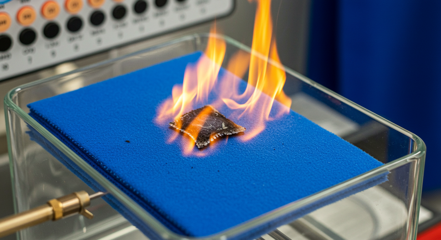 Hazır Giyim Kumaşlarının Yanma Özelliği Testi (TS EN 1103)