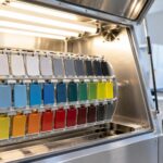 Yaşlanma kabininde plastik numune panelleri