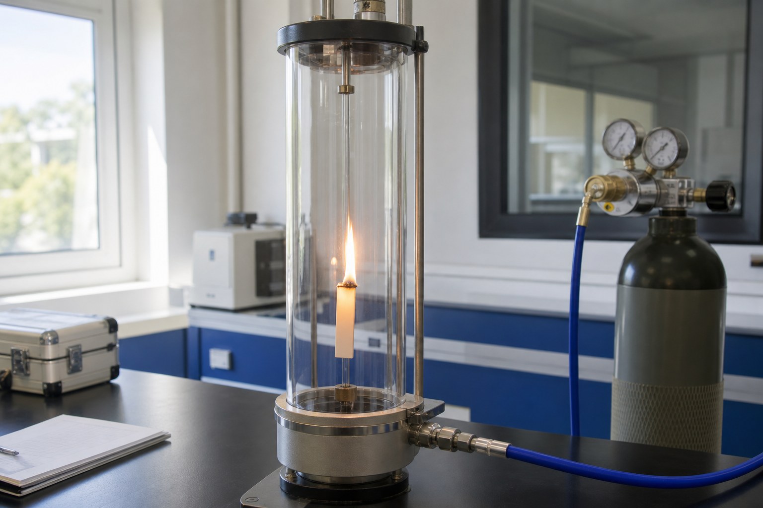 Limit Oksijen İndeks (LOI) Testi TS EN ISO 4589-2 | CE Akredite Laboratuvar