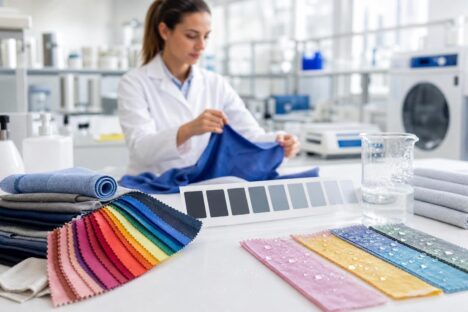 Yıkamaya karşı renk haslığı testi - tekstil kalite kontrol laboratuvarı